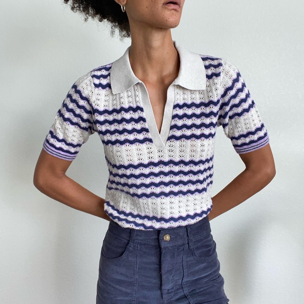 Marine layer sweater polo- size small